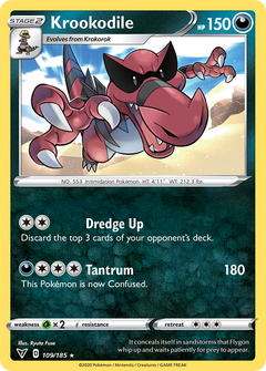 Krookodile [SWSH04: Vivid Voltage] Reverse Holofoil - Deck Out Gaming