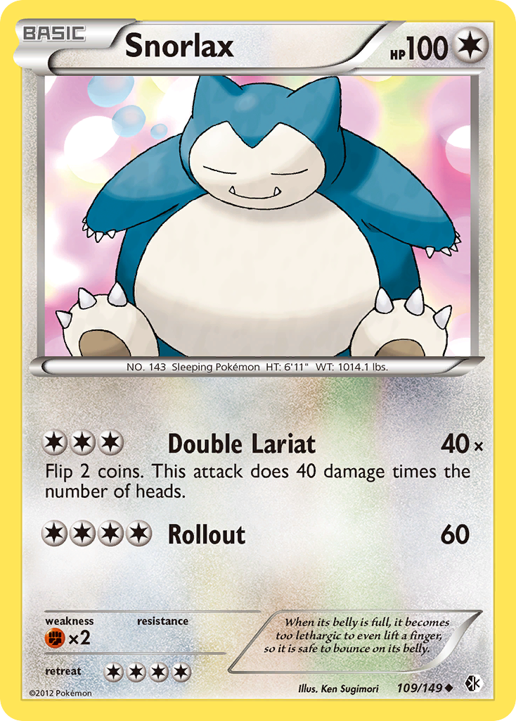 Snorlax (109) [Boundaries Crossed] Reverse Holofoil - Deck Out Gaming