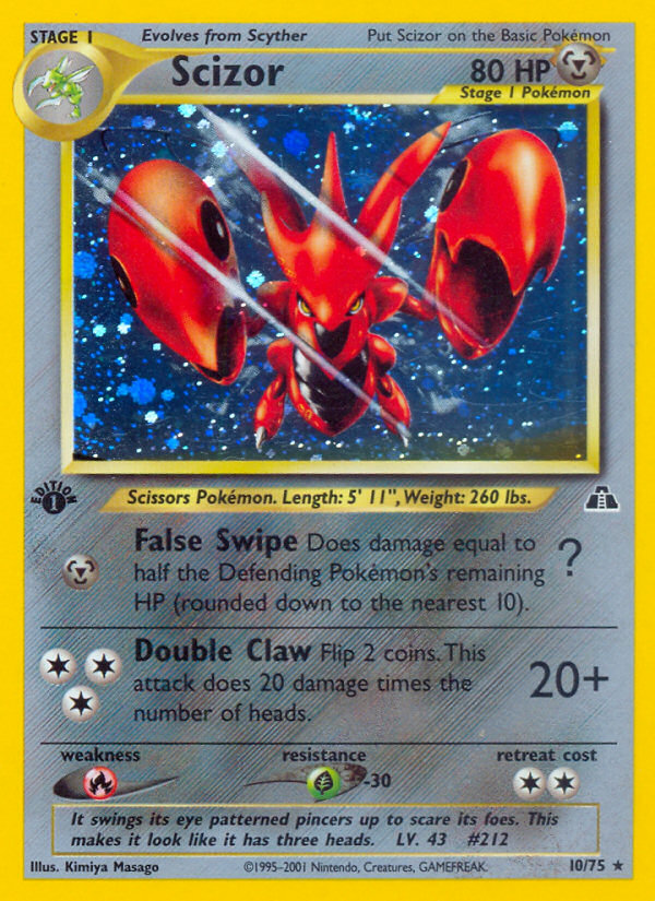 Scizor (10/75) [Neo Discovery 1st Edition] - Deck Out Gaming