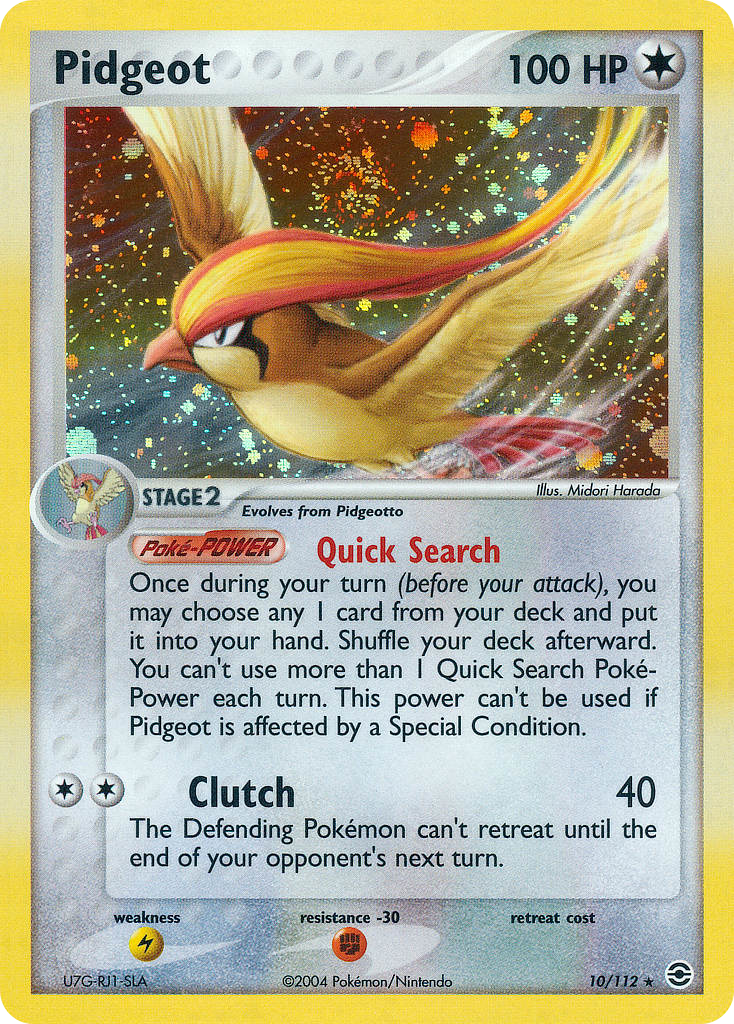 Pidgeot (10) [FireRed & LeafGreen] Reverse Holofoil - Deck Out Gaming