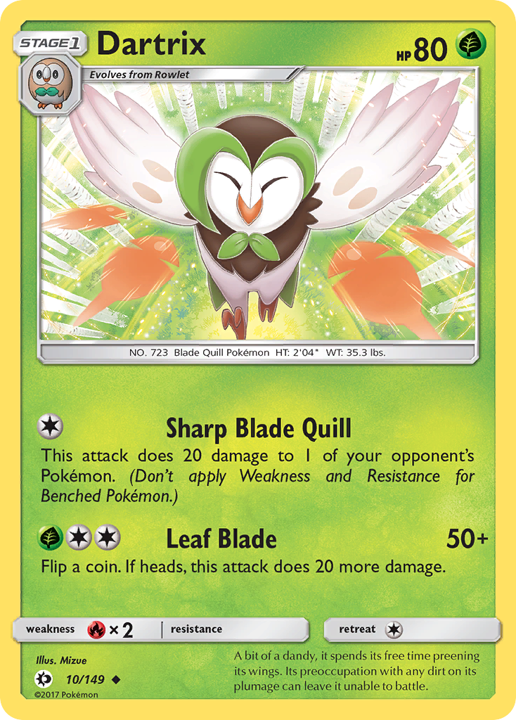 Dartrix (10) [SM Base Set] Reverse Holofoil - Deck Out Gaming