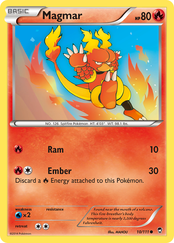 Magmar (10) [XY - Furious Fists] - Deck Out Gaming