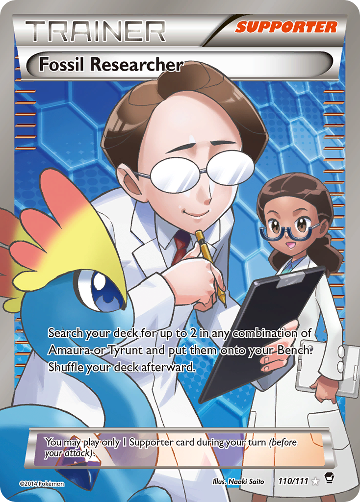 Fossil Researcher (110 Full Art) (110) [XY - Furious Fists] - Deck Out Gaming