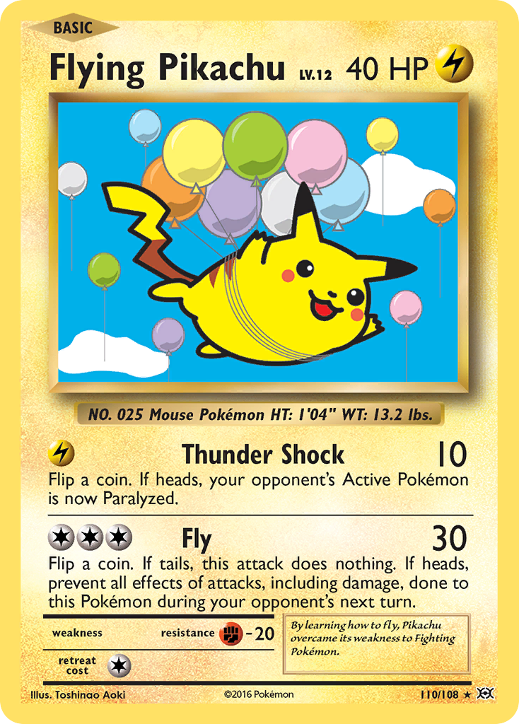 Flying Pikachu (110) [XY - Evolutions]