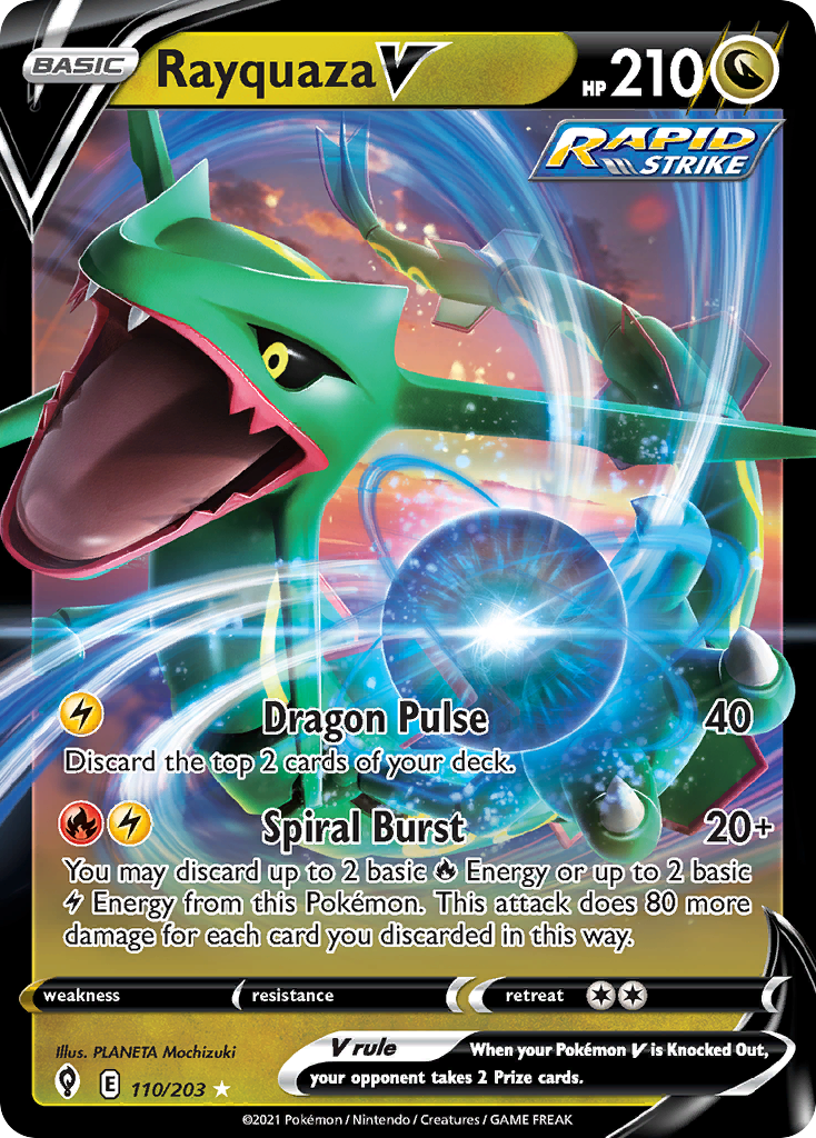 Rayquaza V (110/203) [Sword & Shield: Evolving Skies] - Deck Out Gaming