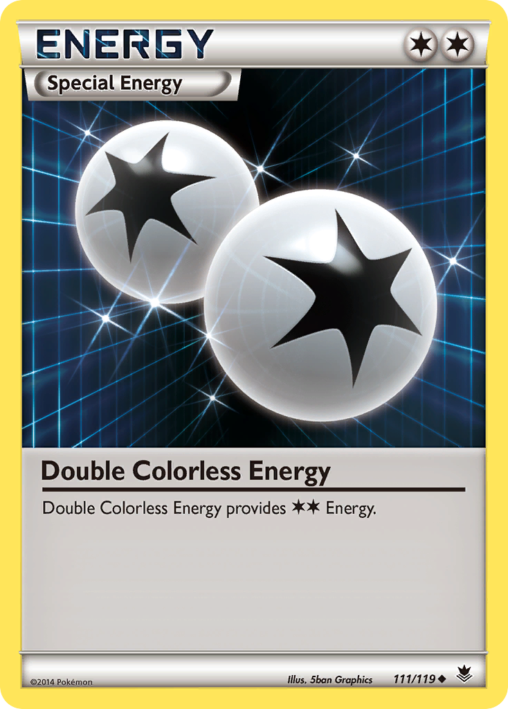 Double Colorless Energy (111) [XY - Phantom Forces] Reverse Holofoil