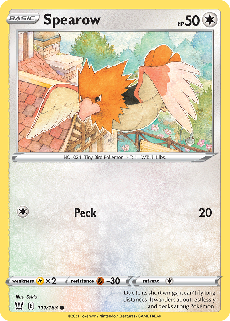 Spearow [SWSH05: Battle Styles] Reverse Holofoil - Deck Out Gaming