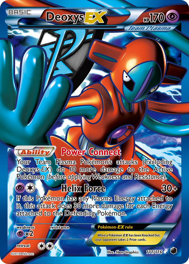 Deoxys EX (Team Plasma) (Full Art) (111) [Plasma Freeze] - Deck Out Gaming