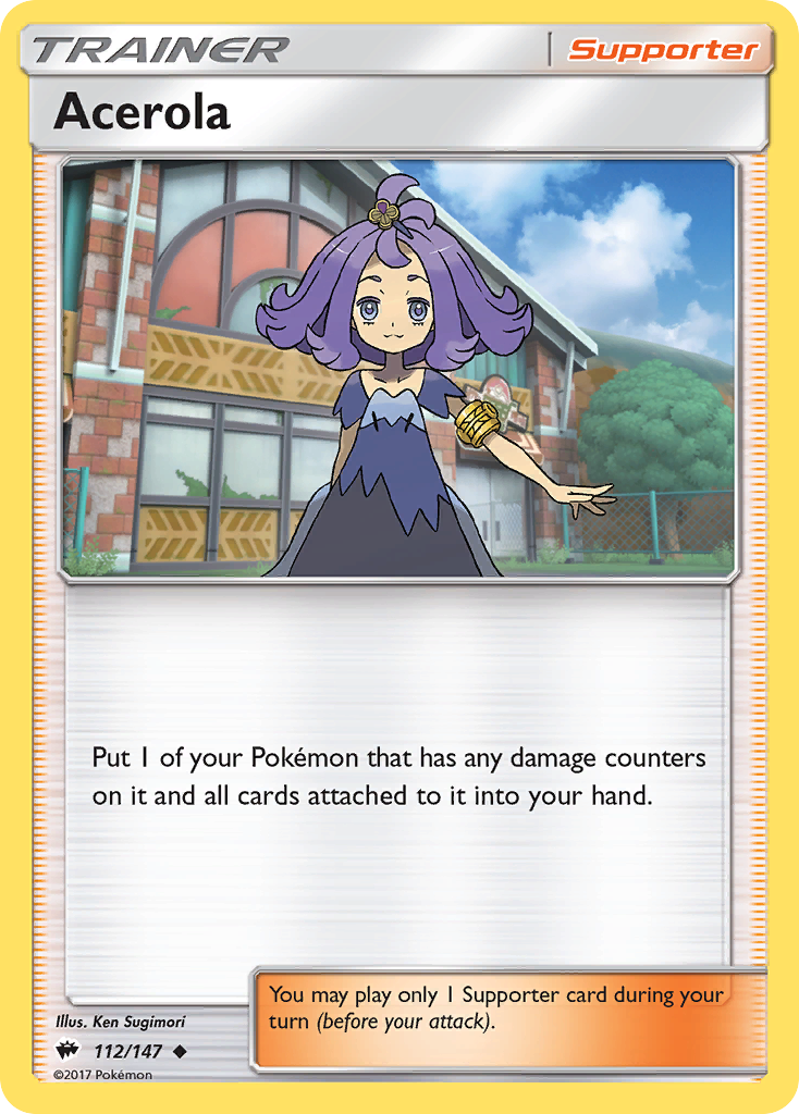 Acerola (112) [SM - Burning Shadows] - Deck Out Gaming