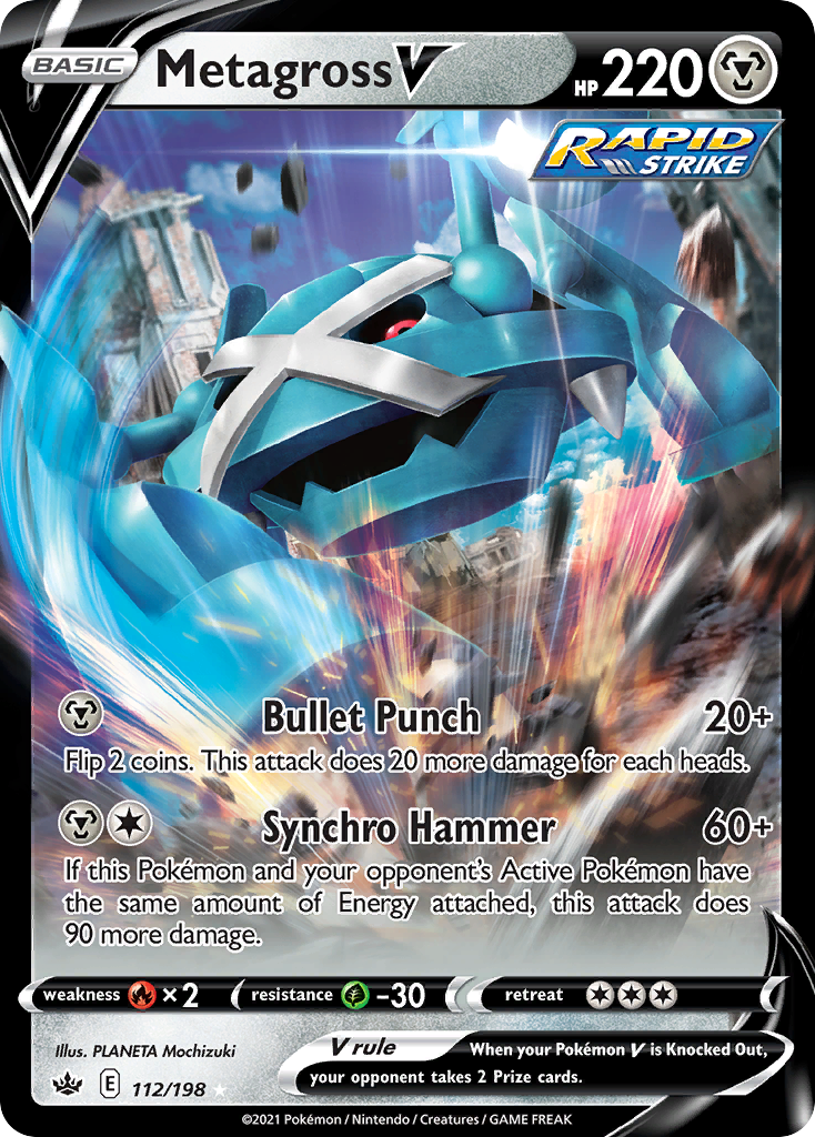 Metagross V  (112/198) [Sword & Shield: Chilling Reign] - Deck Out Gaming