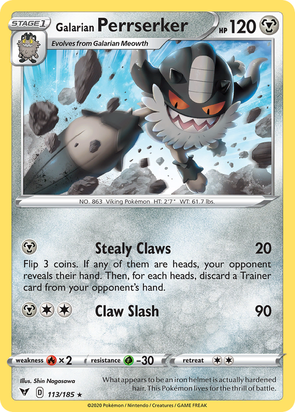 Galarian Perrserker [SWSH04: Vivid Voltage] - Deck Out Gaming