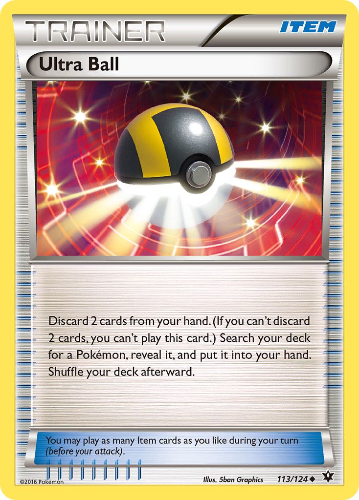 Ultra Ball (113) [XY - Fates Collide] Reverse Holofoil - Deck Out Gaming