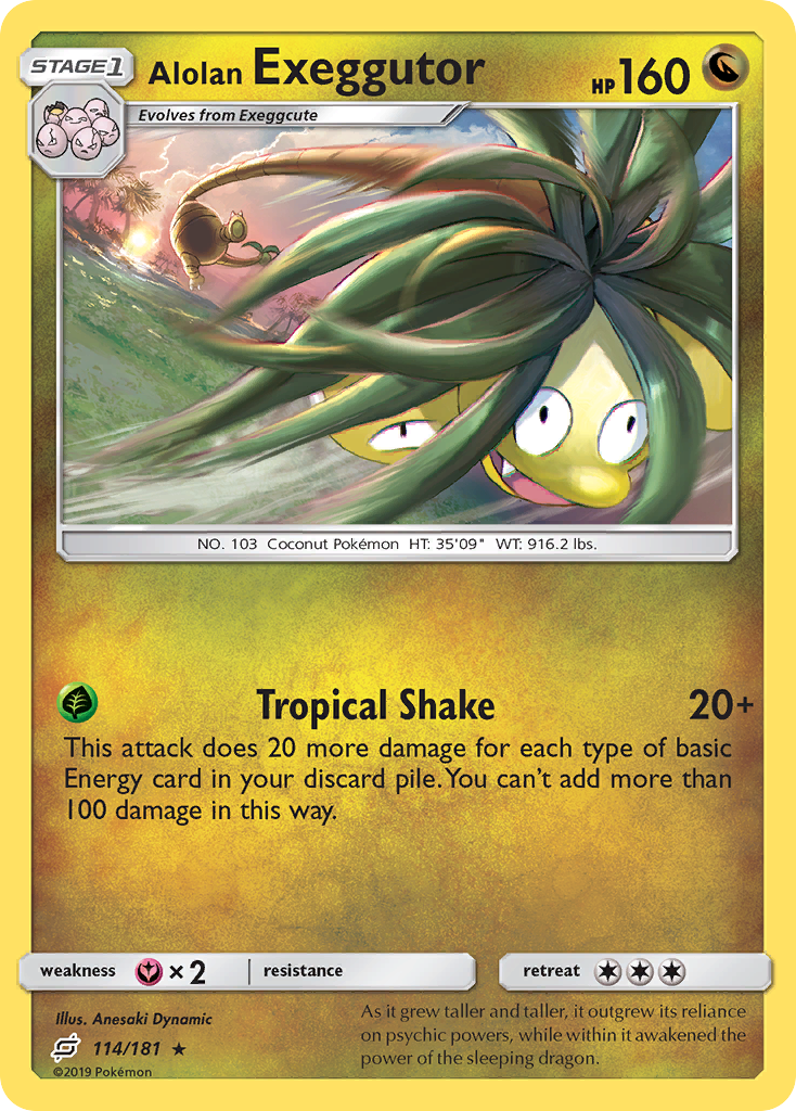 Alolan Exeggutor (114/181) [Sun & Moon: Team Up] Reverse Holofoil - Deck Out Gaming