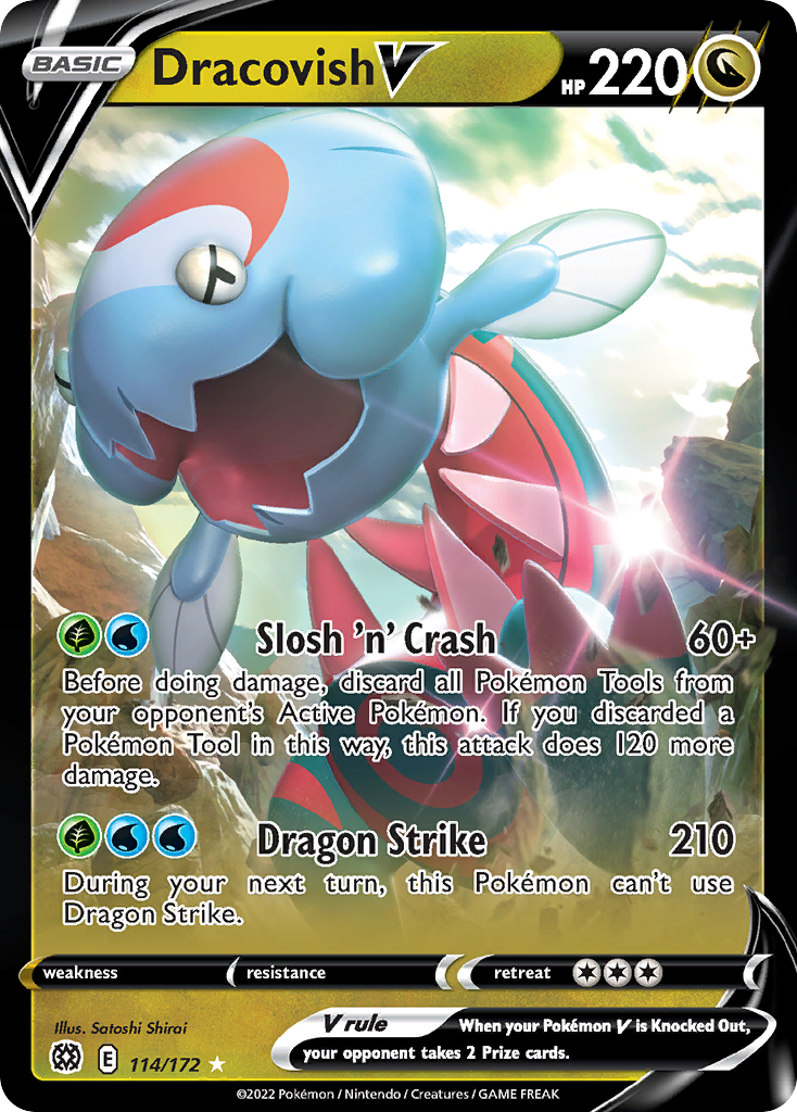 Dracovish V (114/172) [Sword & Shield: Brilliant Stars] - Deck Out Gaming