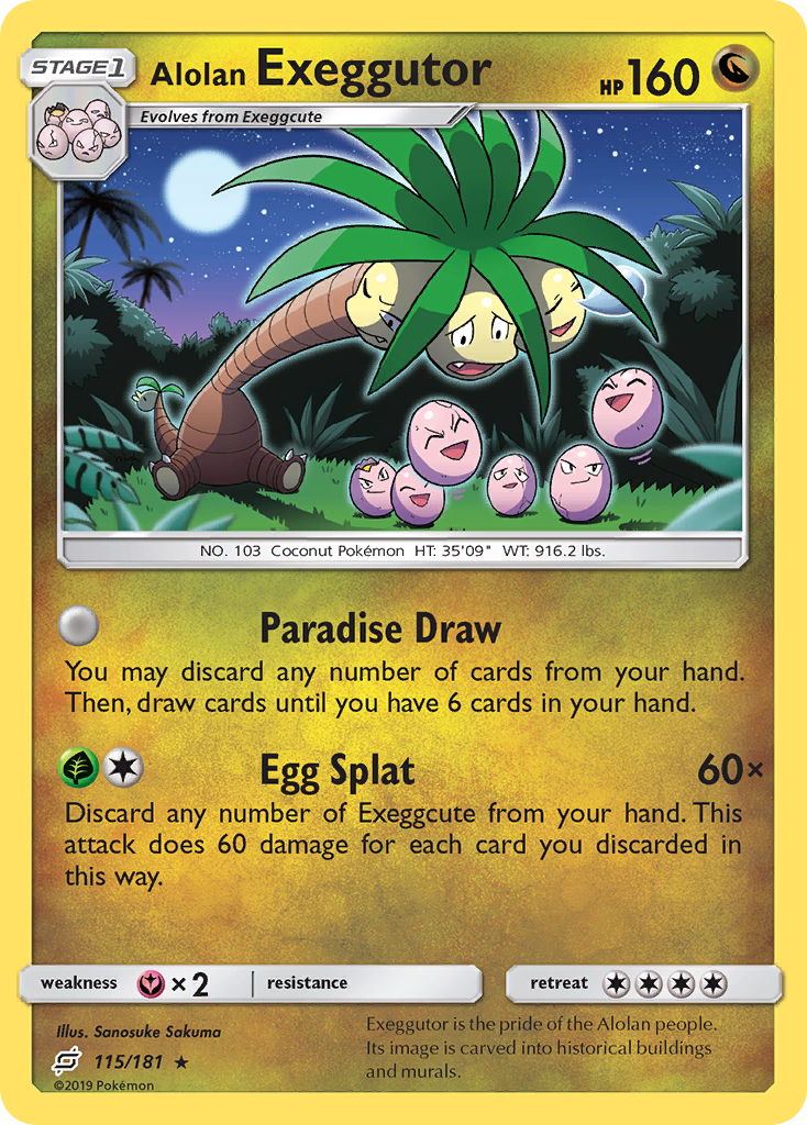 Alolan Exeggutor (115/181) [Sun & Moon: Team Up] - Deck Out Gaming