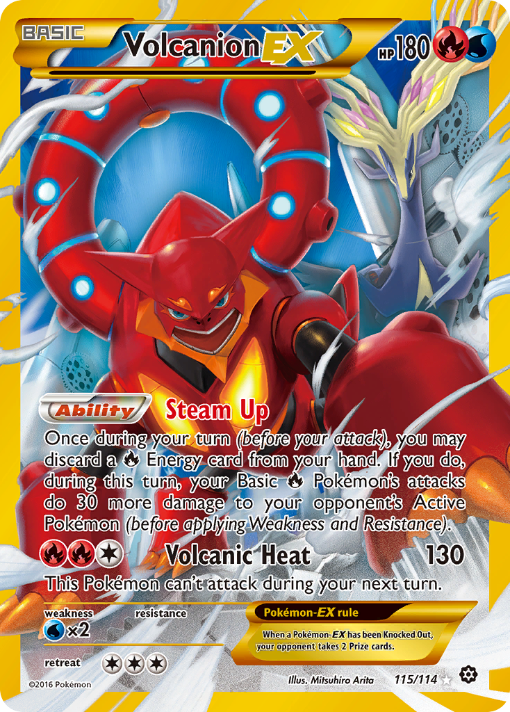 Volcanion EX (Secret) (115) [XY - Steam Siege] - Deck Out Gaming