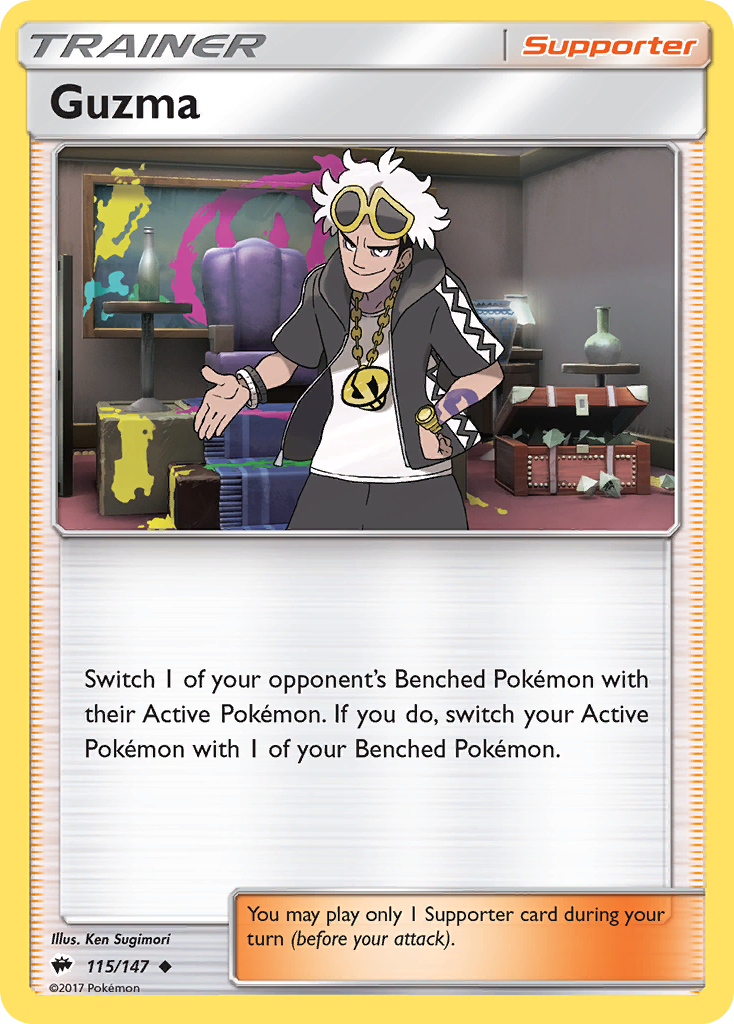 Guzma (115) [SM - Burning Shadows] Reverse Holofoil - Deck Out Gaming