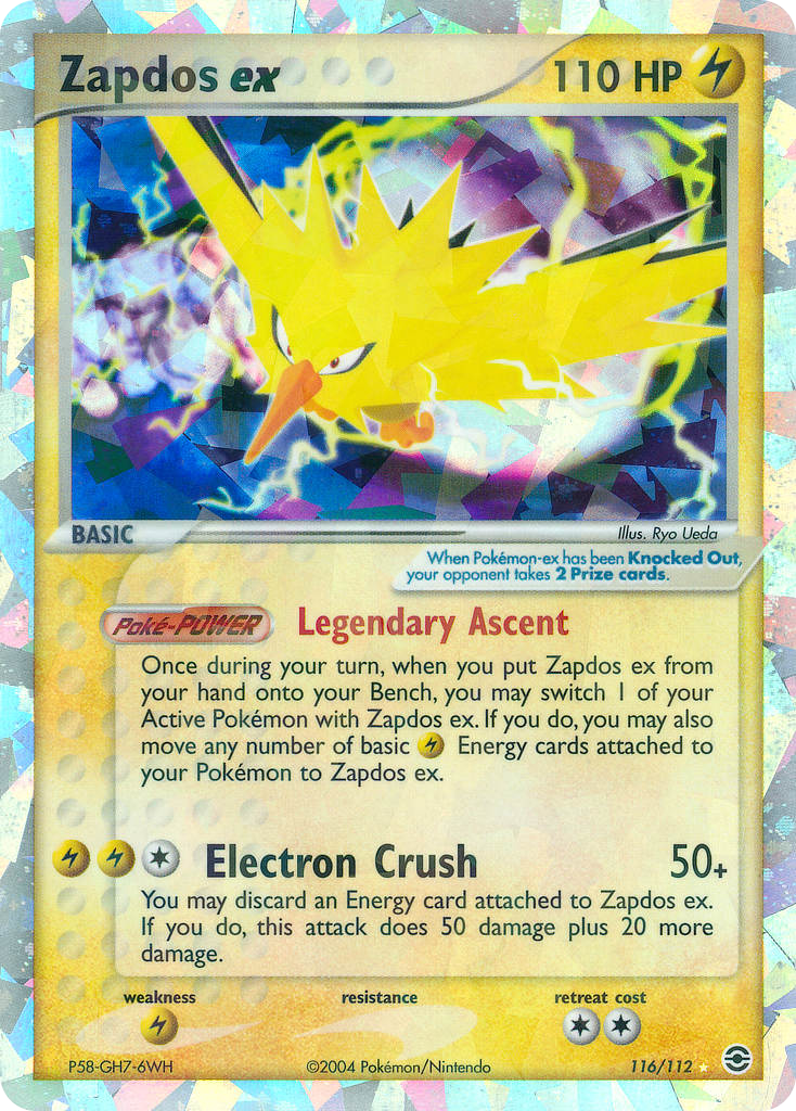 Zapdos ex (116) [FireRed & LeafGreen] - Deck Out Gaming