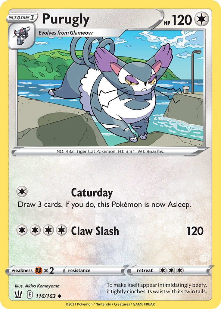 Purugly [SWSH05: Battle Styles] Reverse Holofoil - Deck Out Gaming