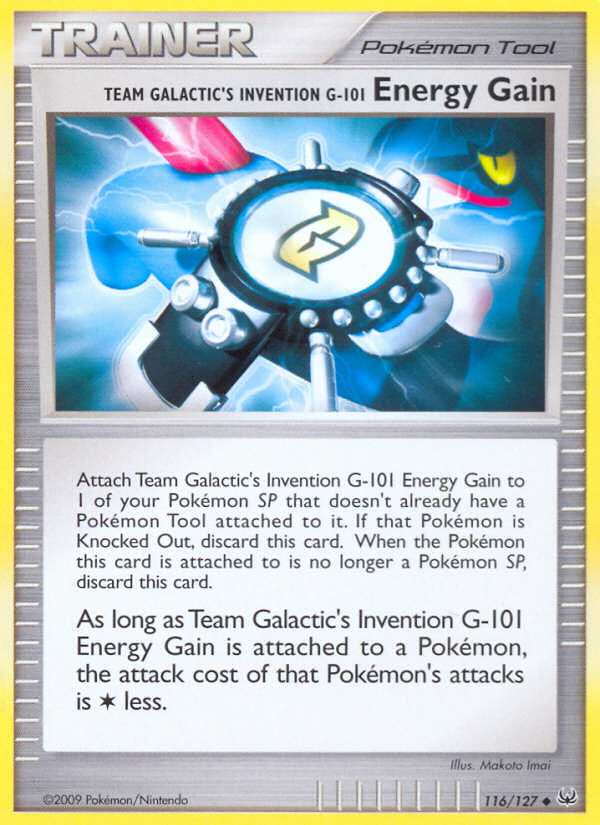 Team Galactic's Invention G-101 Energy Gain (116) [Platinum] - Deck Out Gaming