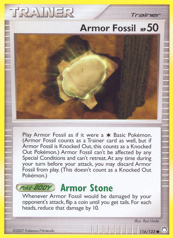 Armor Fossil (116) [Mysterious Treasures] Reverse Holofoil