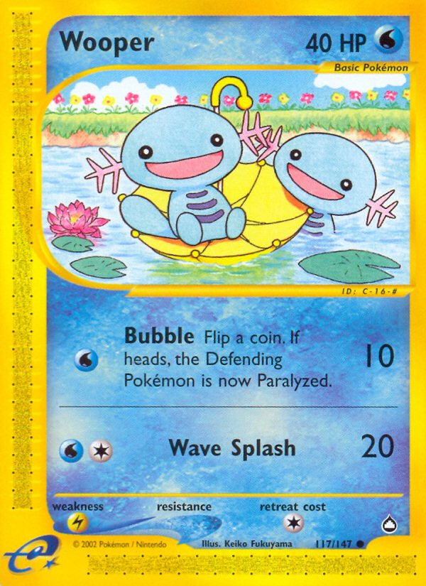 Wooper (117) (117) [Aquapolis] Reverse Holofoil - Deck Out Gaming