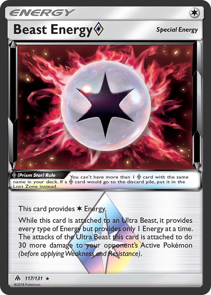 Beast Energy Prism Star (117) [SM - Forbidden Light] - Deck Out Gaming