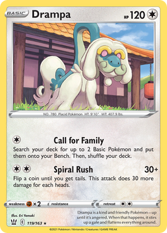 Drampa [SWSH05: Battle Styles] Reverse Holofoil - Deck Out Gaming