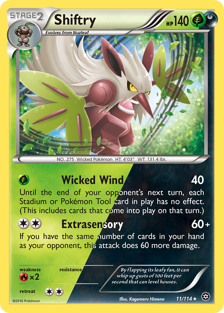 Shiftry (11) [XY - Steam Siege] - Deck Out Gaming