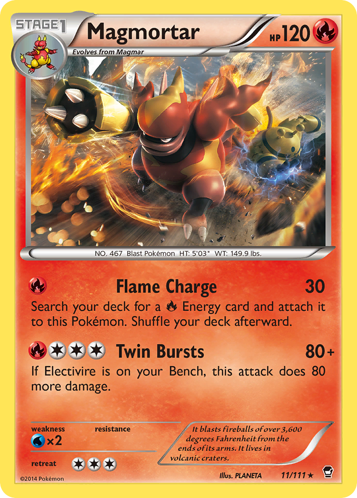 Magmortar (11) [XY - Furious Fists] - Deck Out Gaming