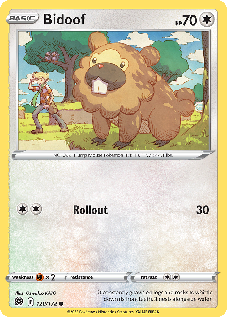 Bidoof (120/172) [Sword & Shield: Brilliant Stars] - Deck Out Gaming