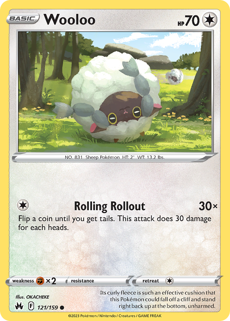 Wooloo (121/159) [Sword & Shield: Crown Zenith] Reverse Holofoil - Deck Out Gaming