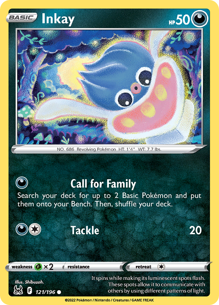 Inkay (121/196) [Sword & Shield: Lost Origin] Reverse Holofoil - Deck Out Gaming