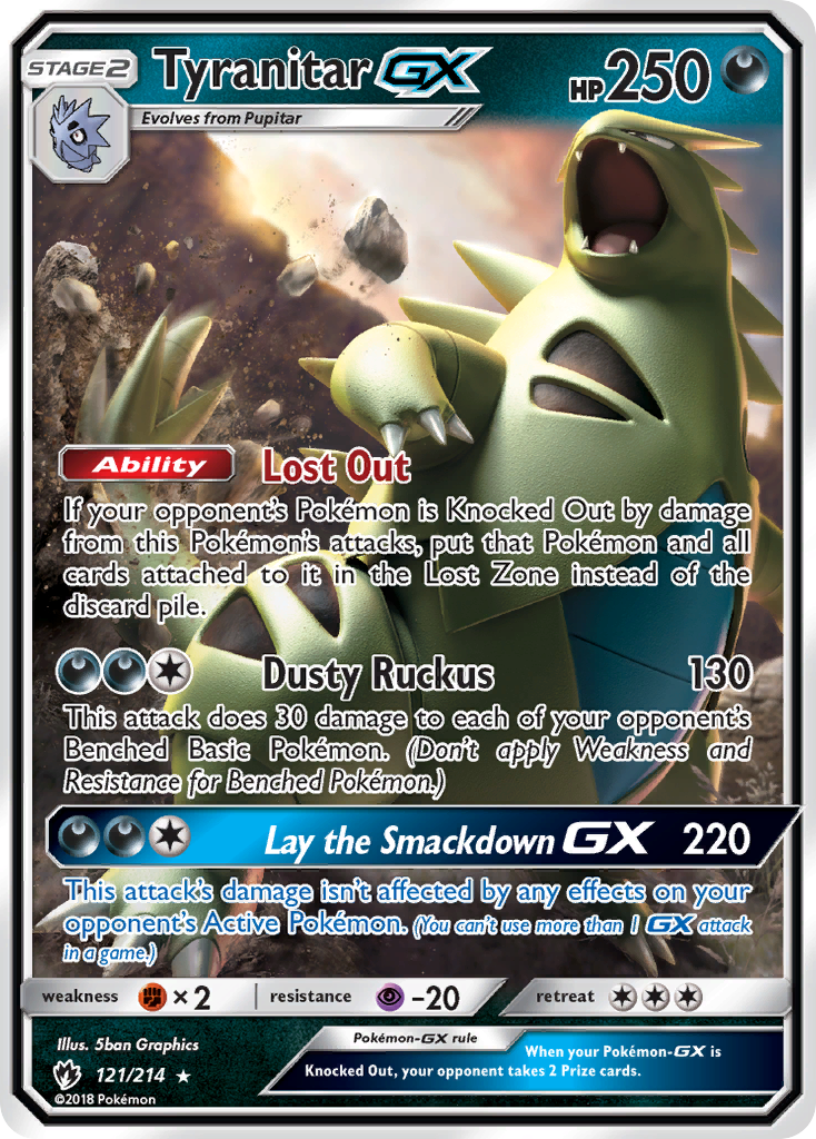 Tyranitar GX (121) [SM - Lost Thunder] - Deck Out Gaming