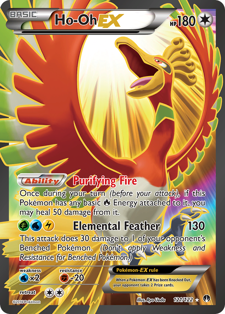 Ho-Oh EX (Full Art) (121) [XY - BREAKpoint] - Deck Out Gaming