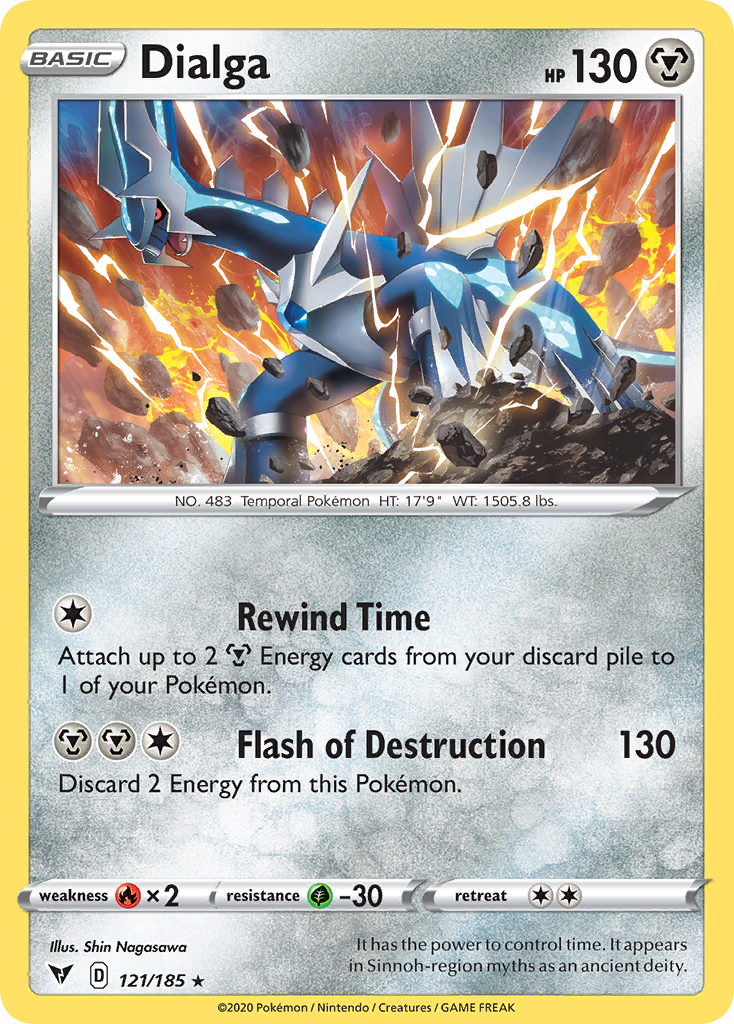 Dialga [SWSH04: Vivid Voltage] Reverse Holofoil - Deck Out Gaming