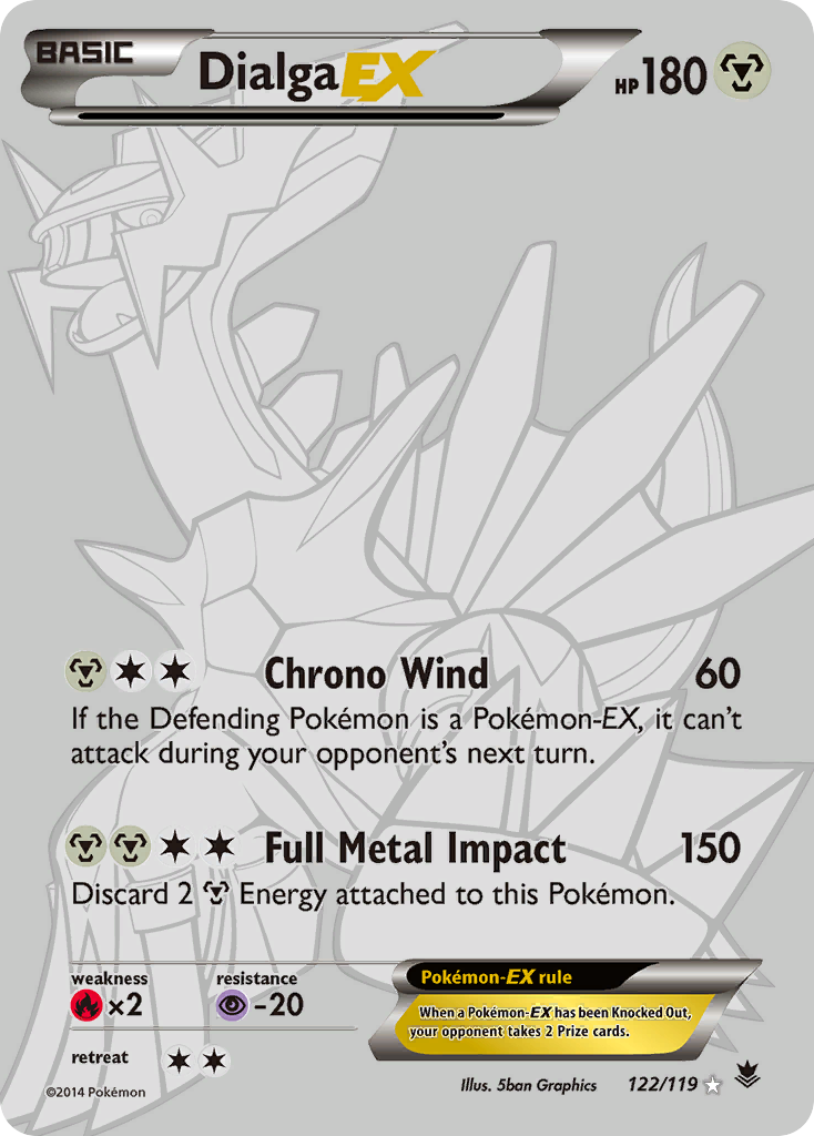 Dialga EX (122 Secret Rare) (122) [XY - Phantom Forces] - Deck Out Gaming