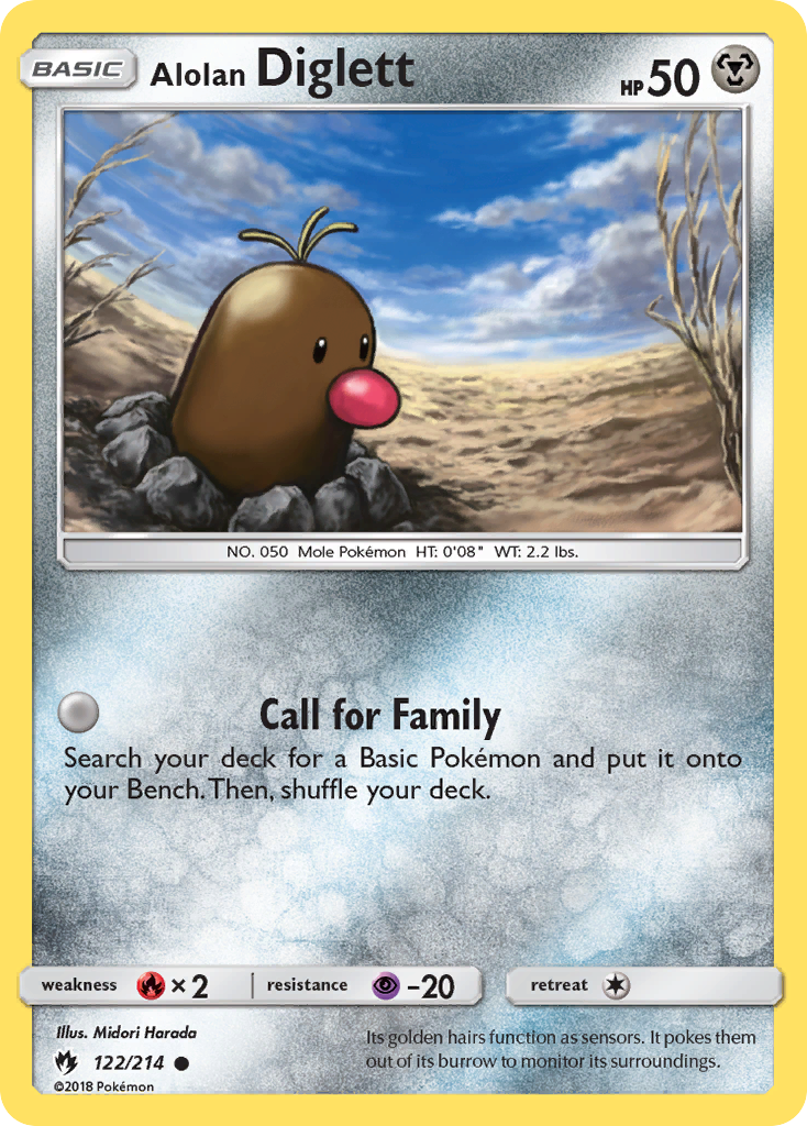 Alolan Diglett (122) [SM - Lost Thunder] Reverse Holofoil - Deck Out Gaming