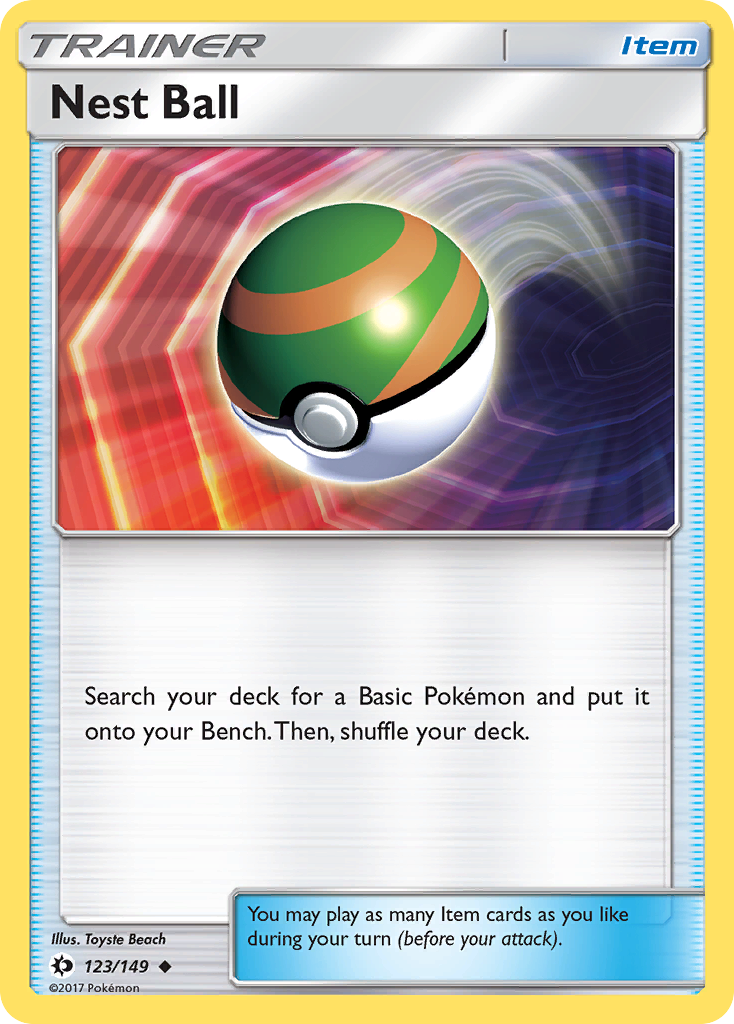 Nest Ball (123) [SM Base Set] Reverse Holofoil - Deck Out Gaming