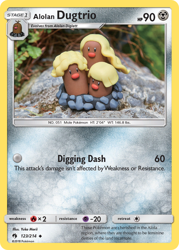 Alolan Dugtrio (123) [SM - Lost Thunder] - Deck Out Gaming