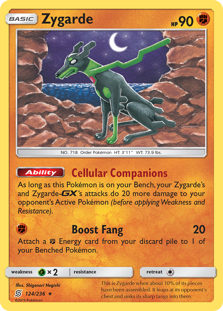 Zygarde (124/236) [Sun & Moon: Unified Minds] Reverse Holofoil - Deck Out Gaming