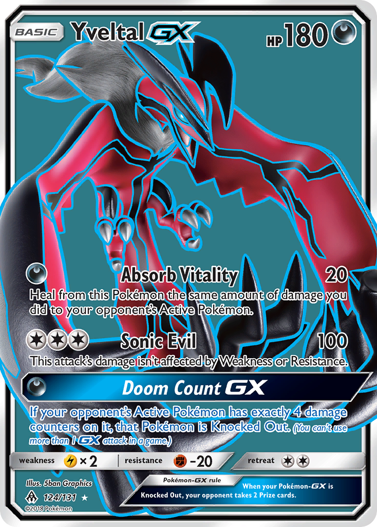 Yveltal GX (Full Art) (124) [SM - Forbidden Light] - Deck Out Gaming