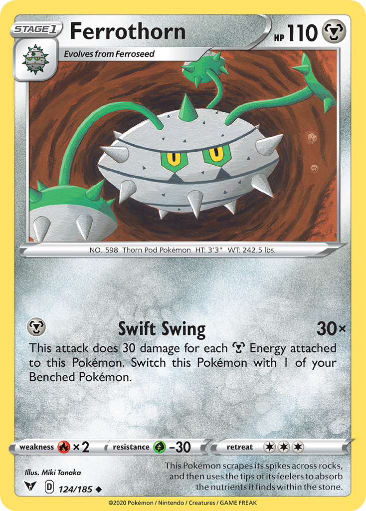 Ferrothorn [SWSH04: Vivid Voltage] Reverse Holofoil - Deck Out Gaming