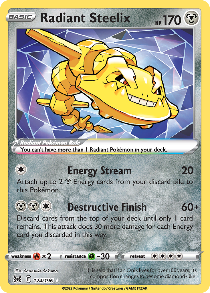 Radiant Steelix (124/196) [Sword & Shield: Lost Origin] - Deck Out Gaming