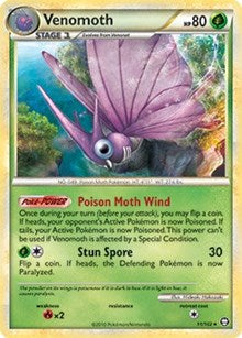 Venomoth (HGSS Triumphant) (11) [Deck Exclusives] - Deck Out Gaming