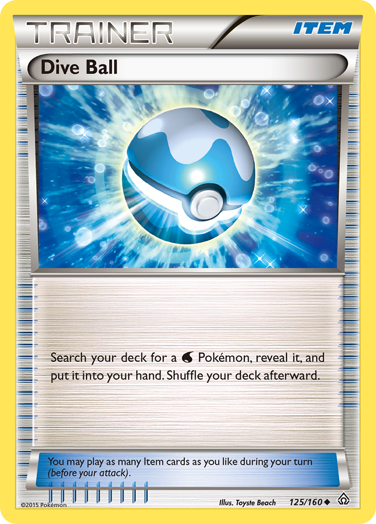 Dive Ball (125) [XY - Primal Clash] Reverse Holofoil - Deck Out Gaming