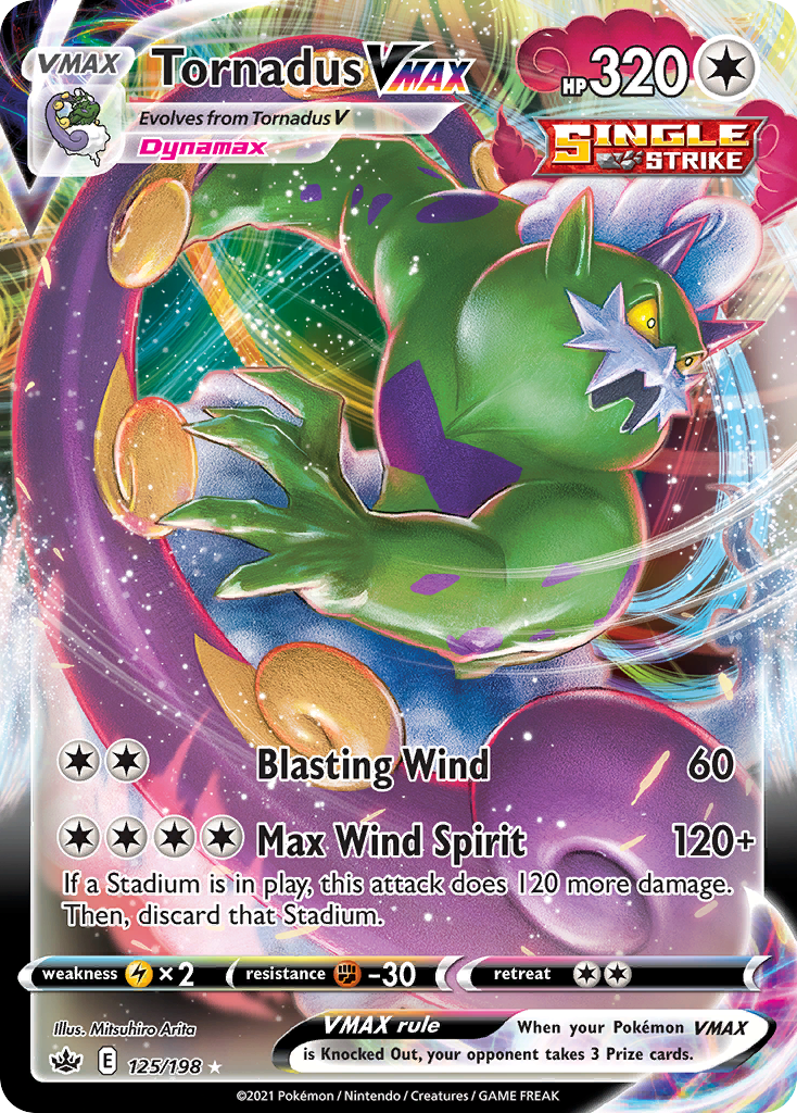 Tornadus VMAX (125/198) [Sword & Shield: Chilling Reign] - Deck Out Gaming