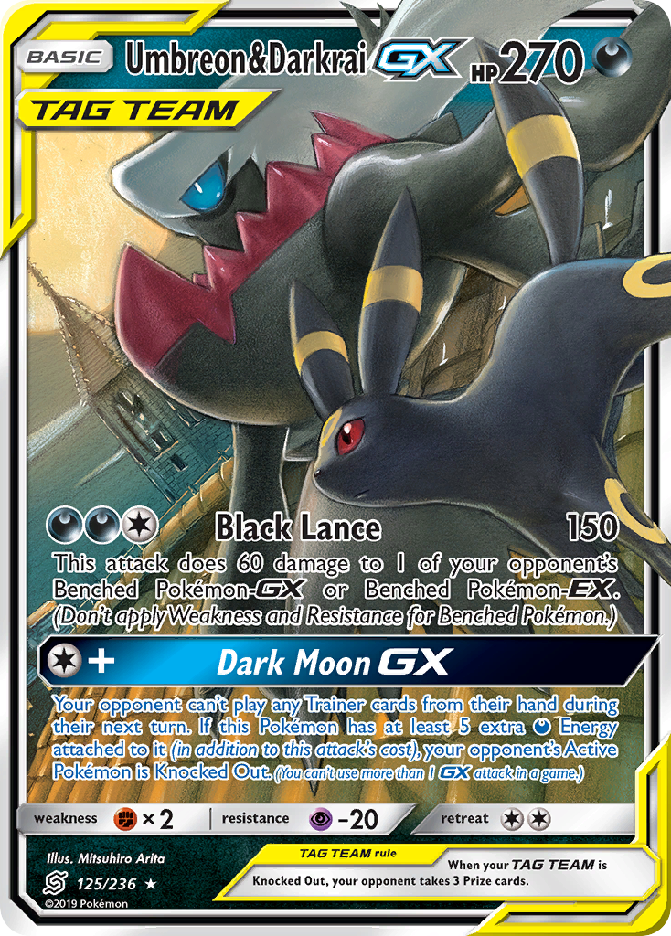 Umbreon & Darkrai GX (125/236) [Sun & Moon: Unified Minds] - Deck Out Gaming