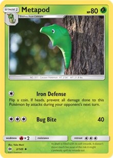 Metapod (2) [SM Base Set] Reverse Holofoil - Deck Out Gaming