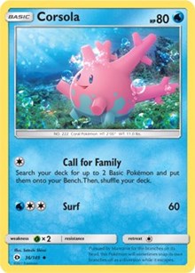 Corsola (36) [SM Base Set] Reverse Holofoil - Deck Out Gaming